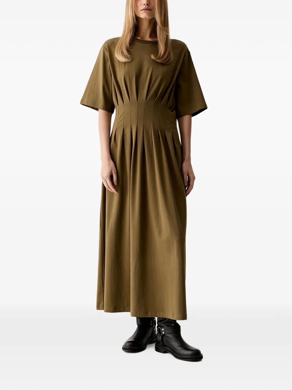 gestuz green dress OmaiaGZ P wrap dress