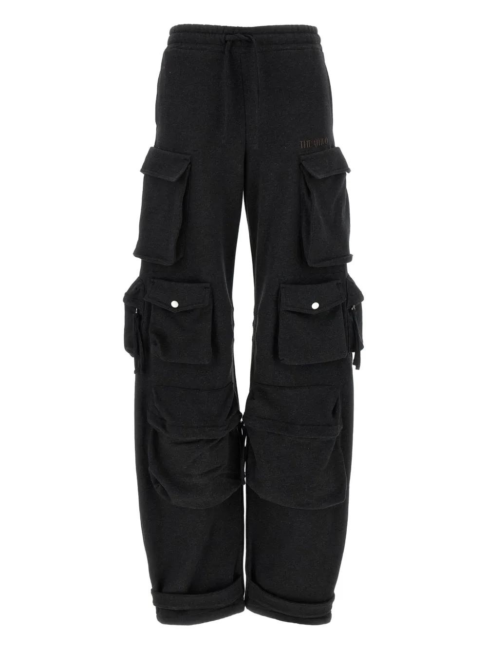 パンツ The Attico Acetate Viscose Jersey Joggers With Embossed Logo The Attico Acetate Viscose Jersey Joggers With Embossed Logo