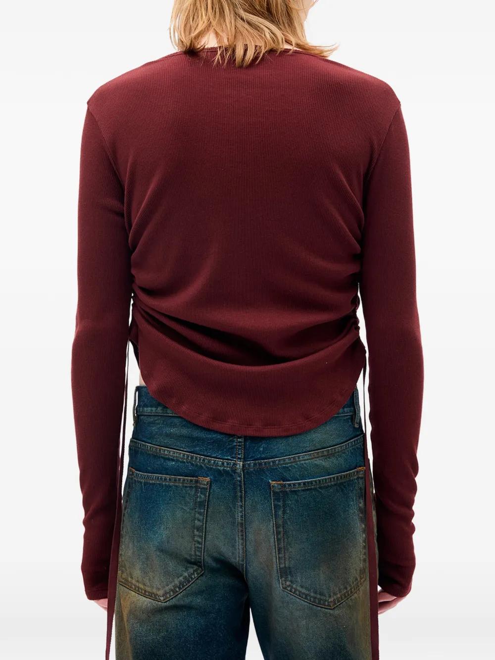 ANN DEMEULEMEESTER 長袖Tシャツ 34 レッド Ann Demeulemeester Long-sleeve t-shirts for Men | Online Sale up