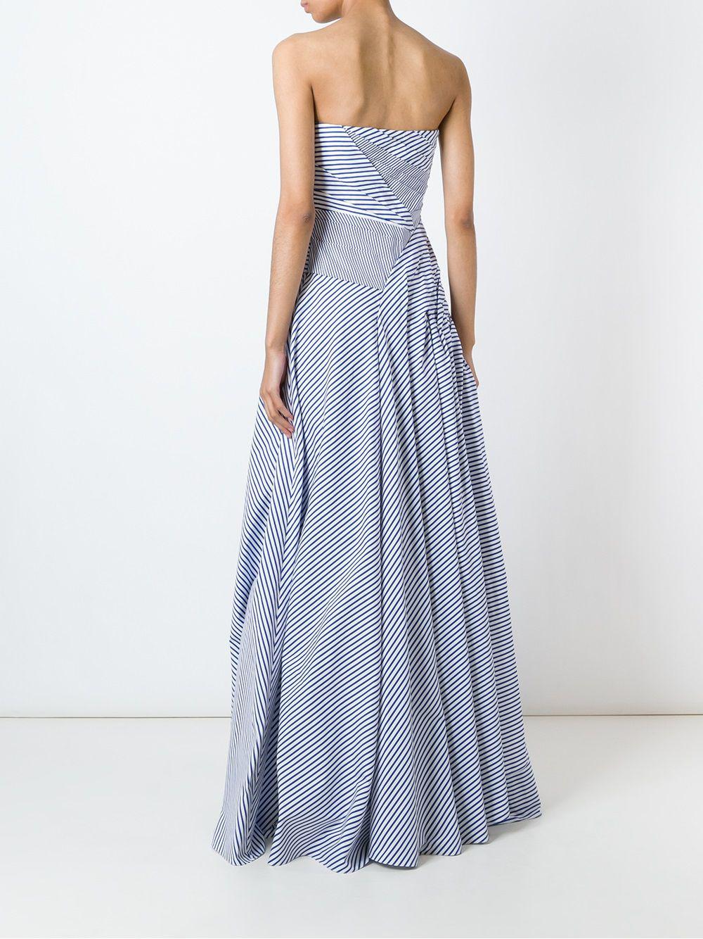 Ralph Lauren Cotton Striped Strapless 