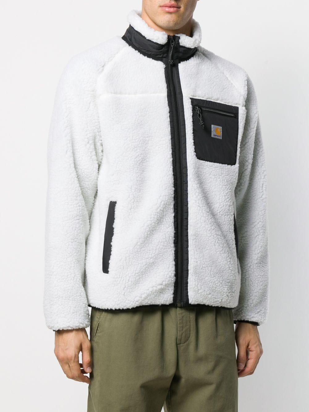 Carhartt WIP Fleece 'Prentis' Faux-Fur-Jacke in Weiß für Herren | Lyst AT