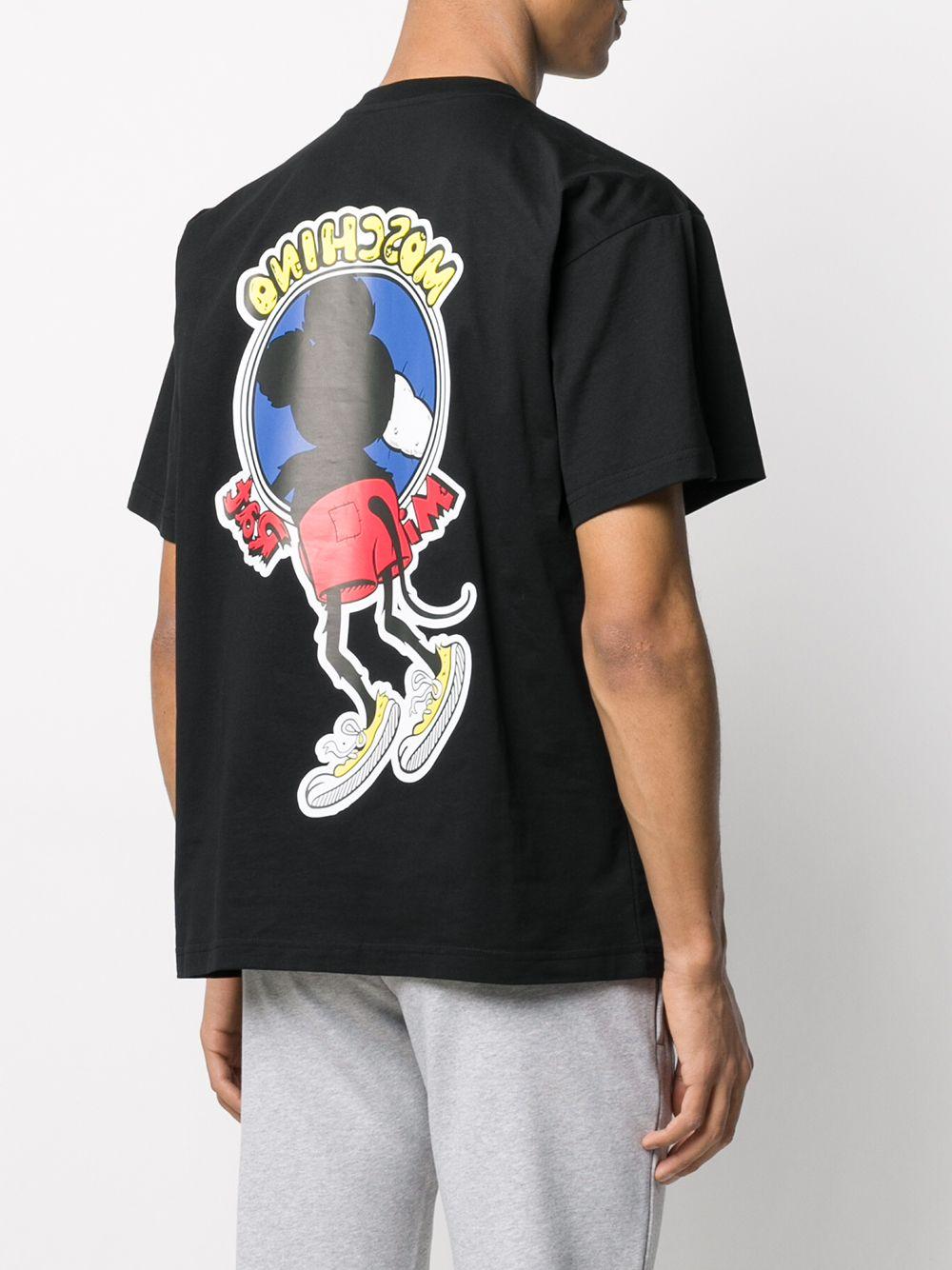 Camiseta Mickey Rat Moschino de hombre de color Negro | Lyst