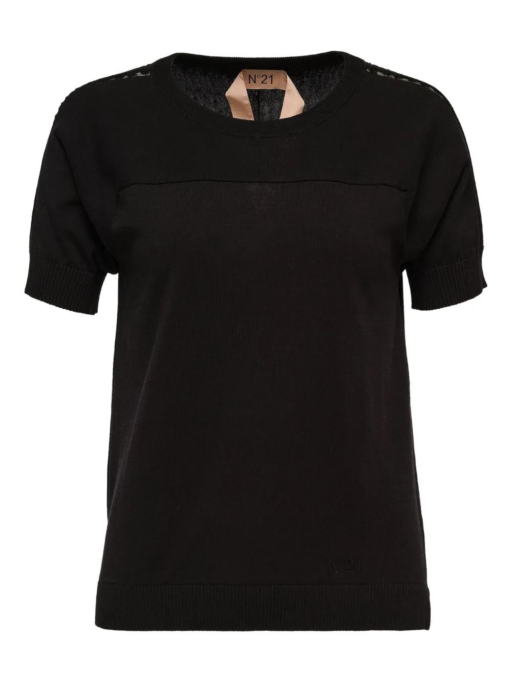 archive N°21 short sleeve t-shirt black N°21 T-shirts for Women | Online Sale up to 74% off | Lyst