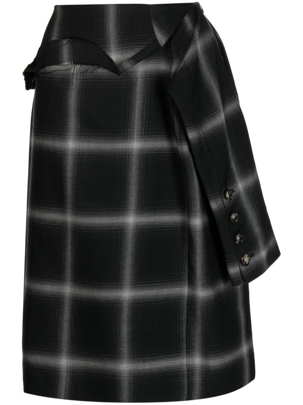 Men's wool plaid skirt best sale