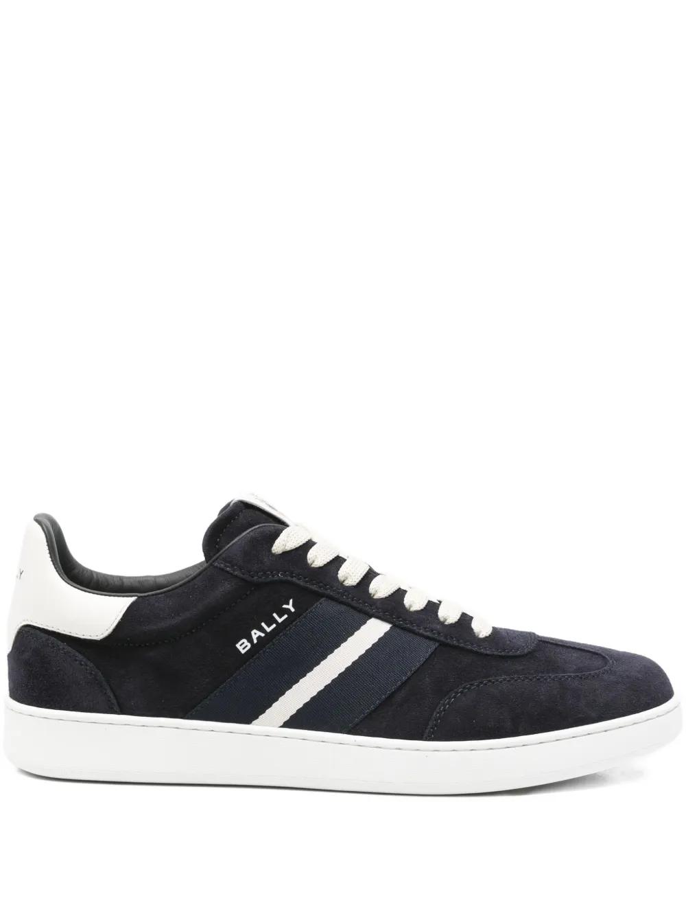 Bally ロゴプリントロートップテニススニーカー Bally Raise レザースニーカー | ホワイト | FARFETCH JP