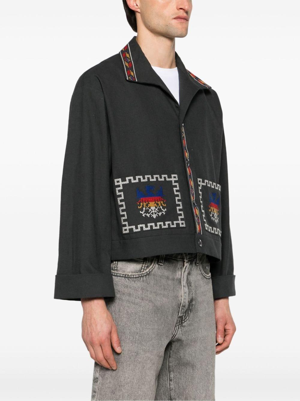 Neighborhood Gt Embroidery Shirt Jacket in Gray for Men | Lyst