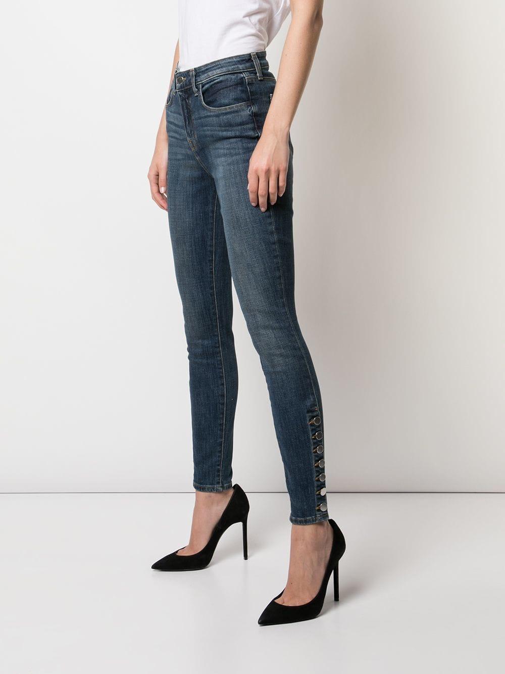 L'Agence Denim Piper Skinny Jeans in Blue - Lyst