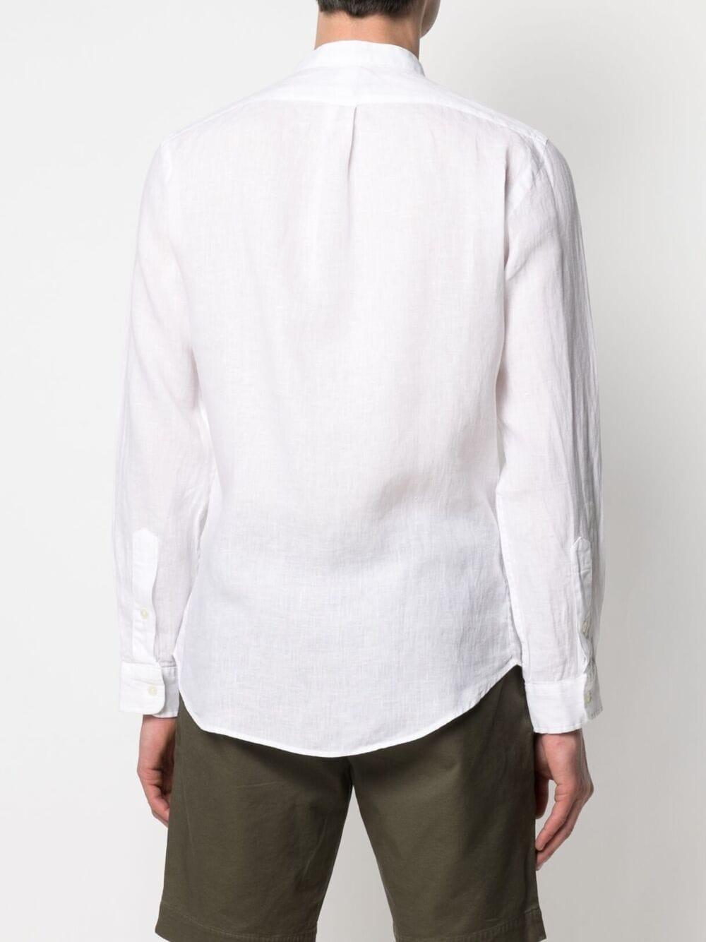 Polo Ralph Lauren Polo Pony Collarless Shirt in White for Men - Save 26% |  Lyst