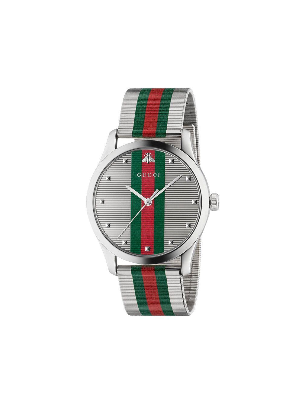 gucci silver watch mens