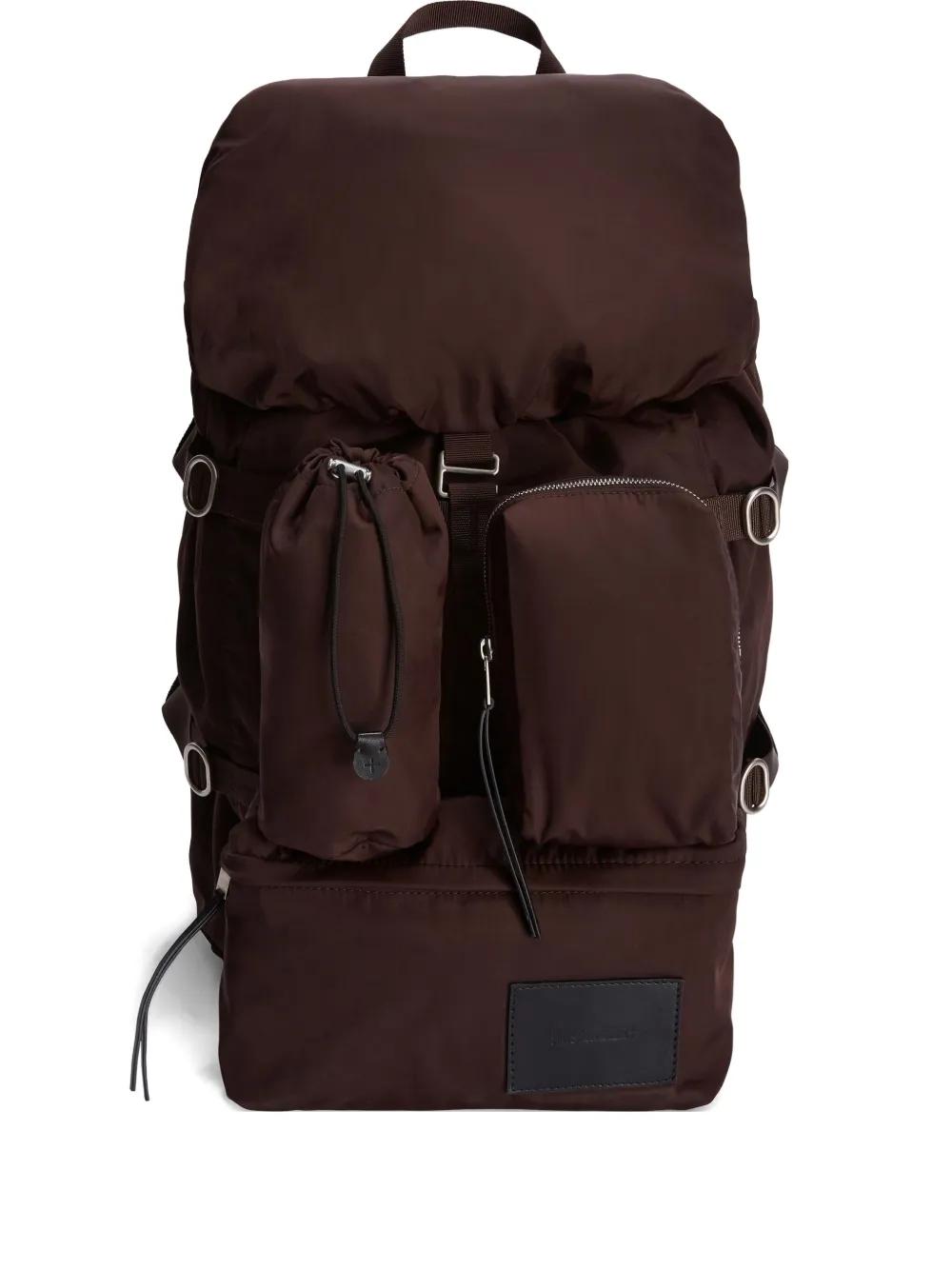 Jil Sander Outdoor Backpack in Brown for Men | Lyst