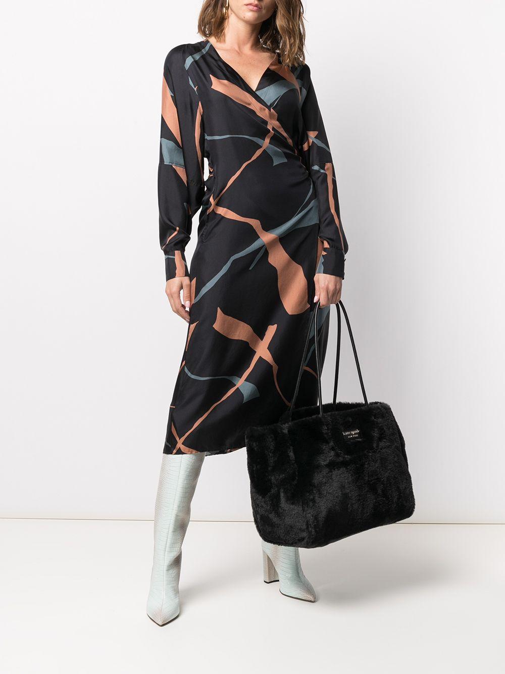 Kate Spade Faux Fur Tote Bag in Black Lyst