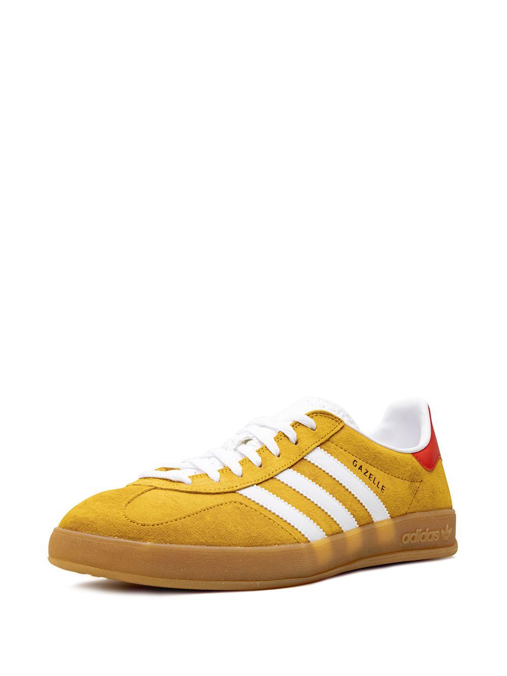adidas Leather Gazelle Indoor Sneakers in Yellow for Men - Lyst