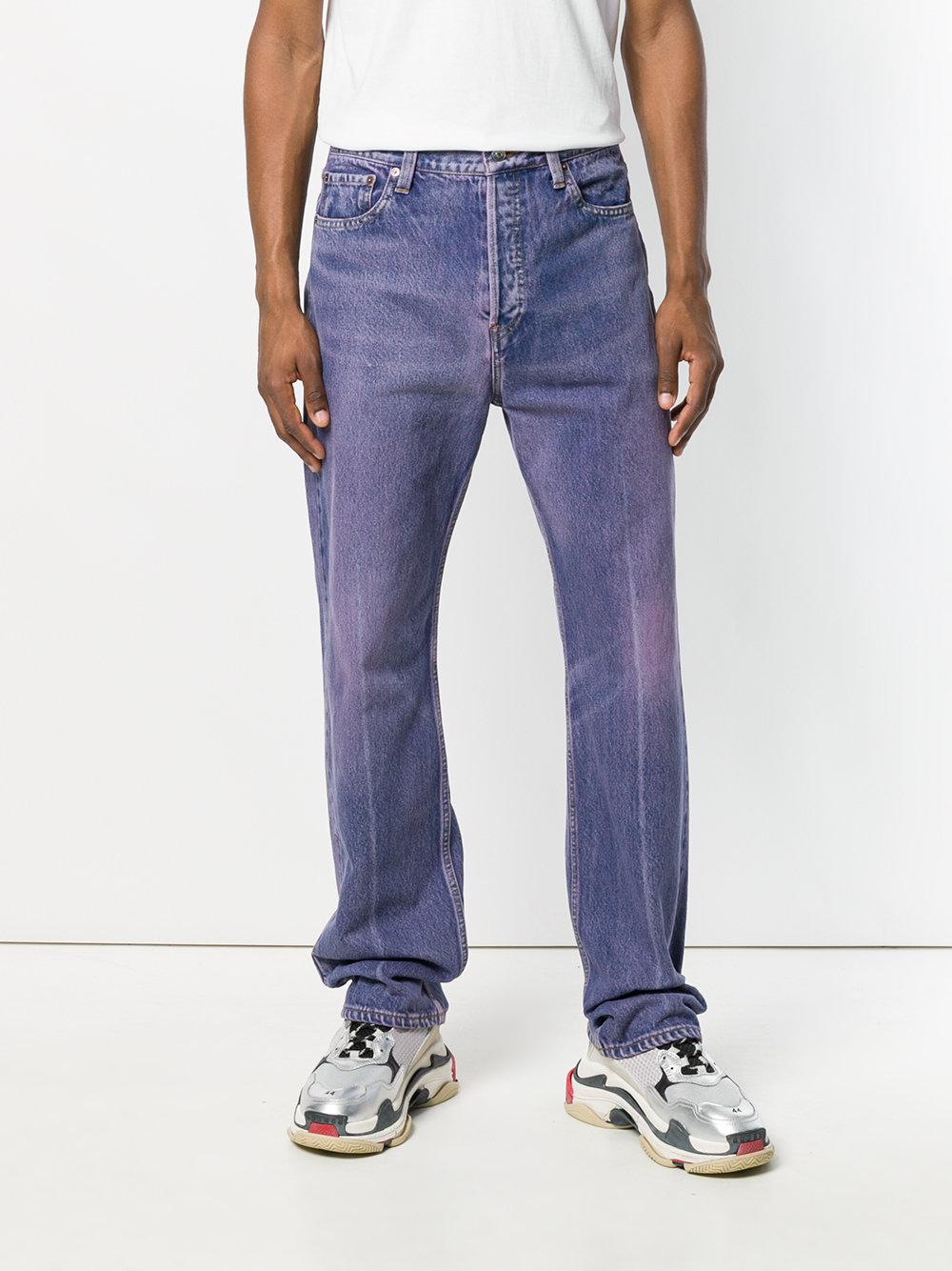 Balenciaga Denim Regular Jeans for Men | Lyst