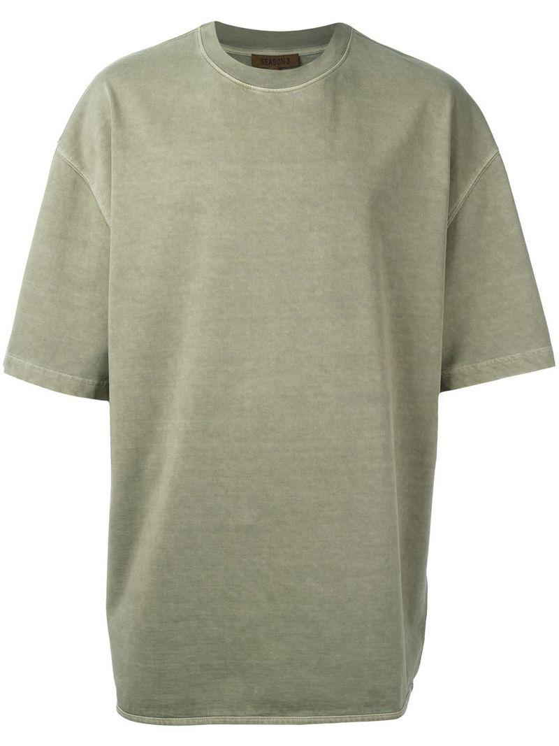Yeezy Season 3 Crew Neck T-shirt in Green for Men | Lyst