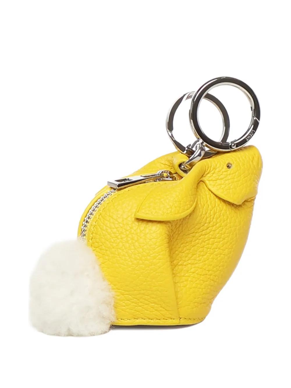 LOEWE バニーチャーム　イエロー LOEWE バニーチャーム イエロー LOEWE Bunny Leather Bag Charm