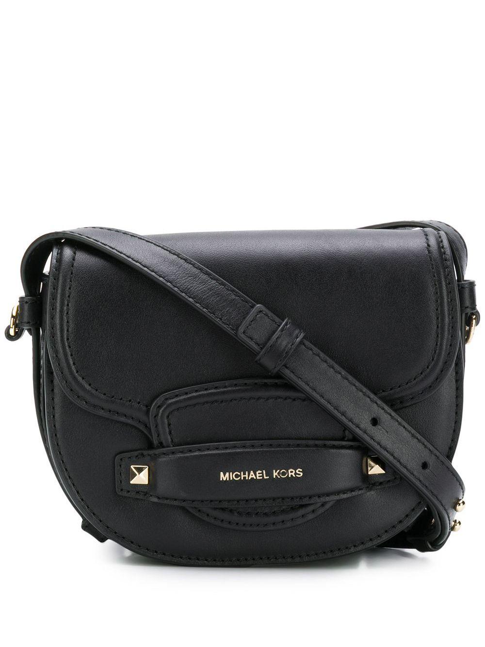 MICHAEL Michael Kors Leather Cary Mini Crossbody Bag in Black - Lyst