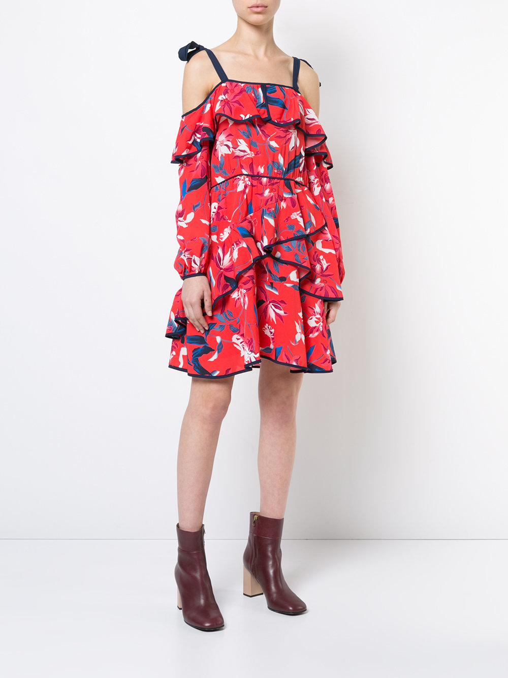 tanya taylor red dress