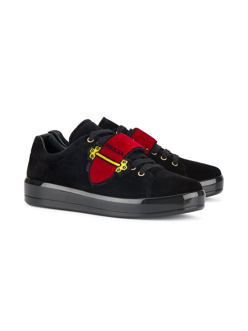 prada velvet sneakers