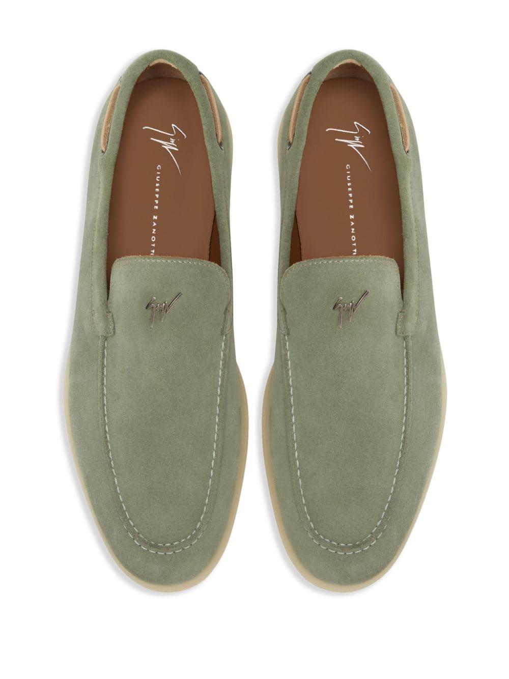 Giuseppe Zanotti New Conley leather loafers - Green