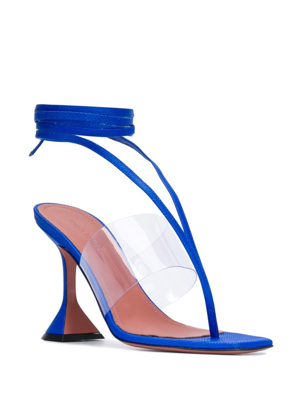 AMINA MUADDI Zula Sandals in Blue - Lyst