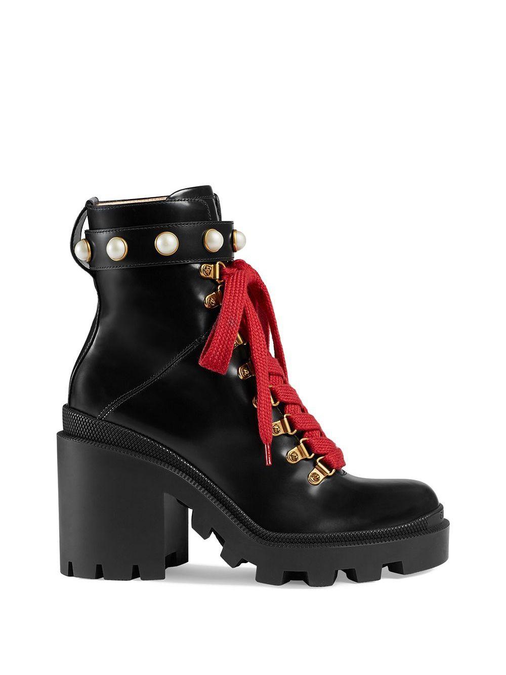 gucci black hiking boots