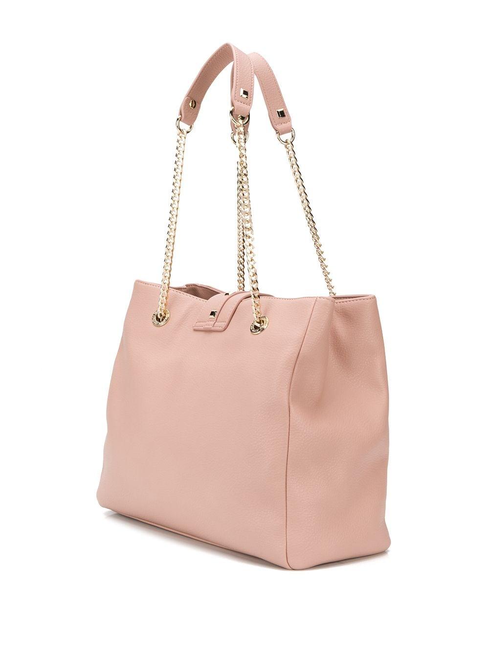 Versace Jeans Synthetic Logo Shoulder Bag in Pink - Lyst
