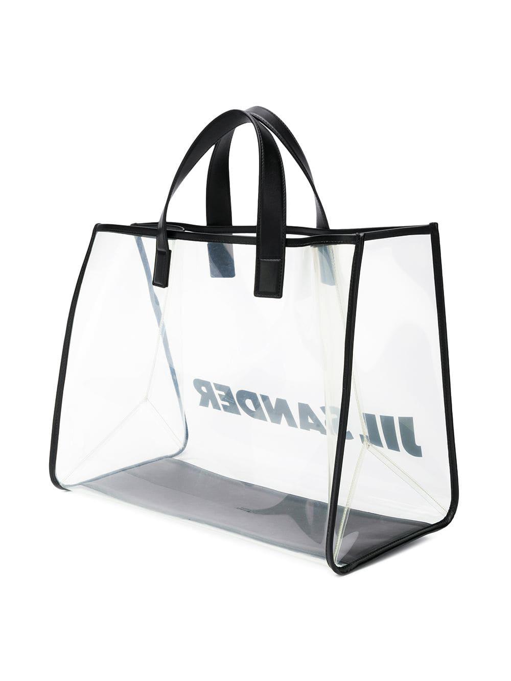 jil sander transparent shopper