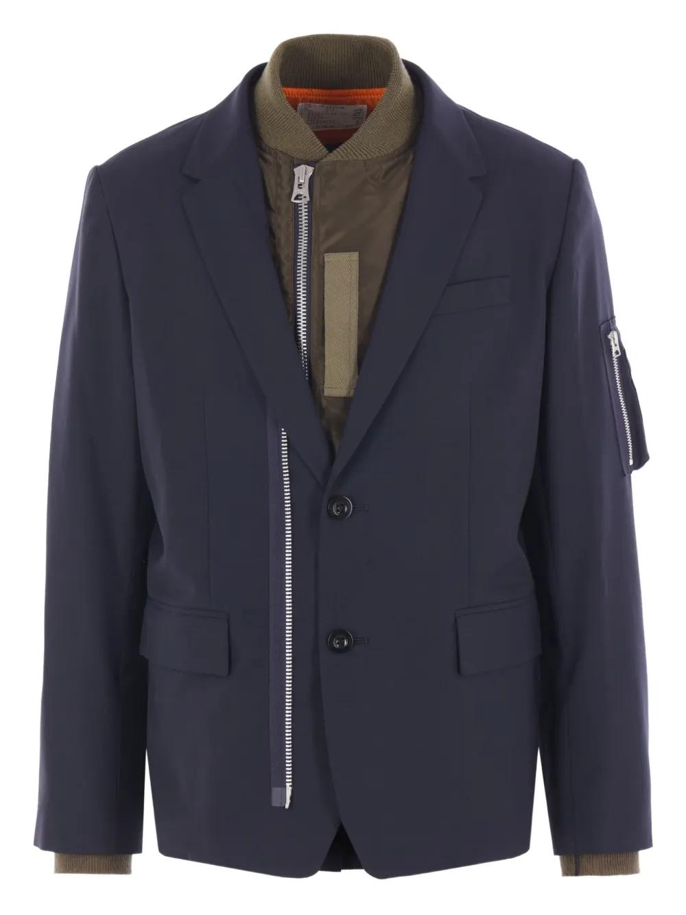 ジャケット・アウター sacai 20SS inside-out suiting jacket/3 SACAI SUITING JACKET TAUPE NEW SEASON PARLOUR X ONLINE
