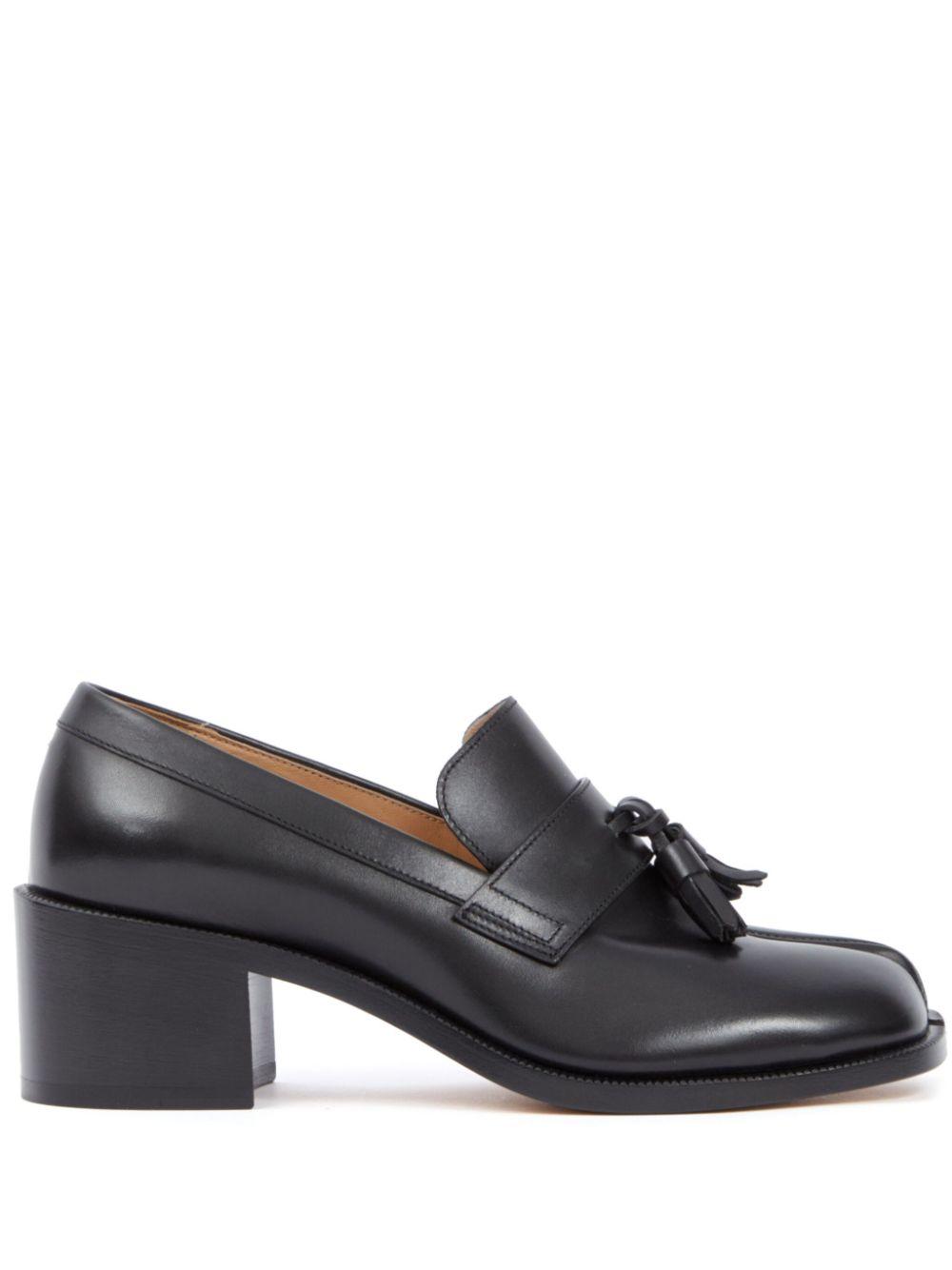 Maison Margiela レディース ブラック 60mm Tabi Tassel Loafers 