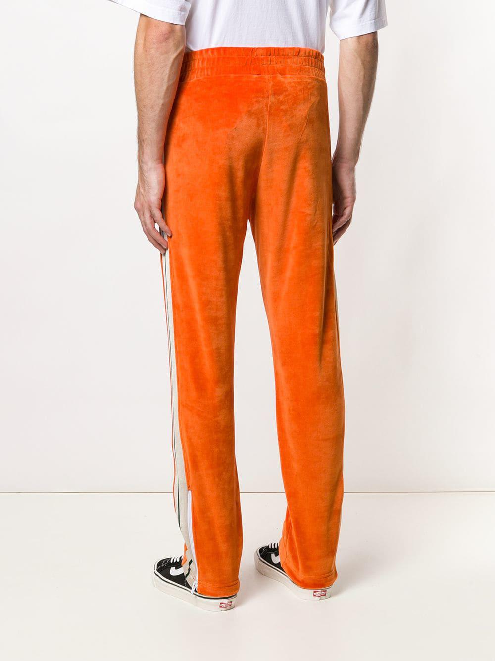 Palm Angels High Waisted Track Pants in Orange for Men | Lyst