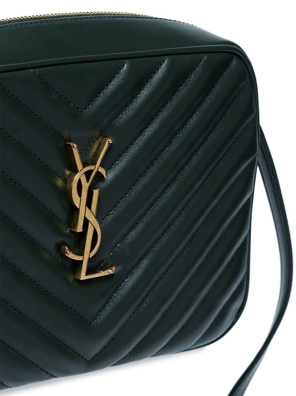 ysl green camera bolsa