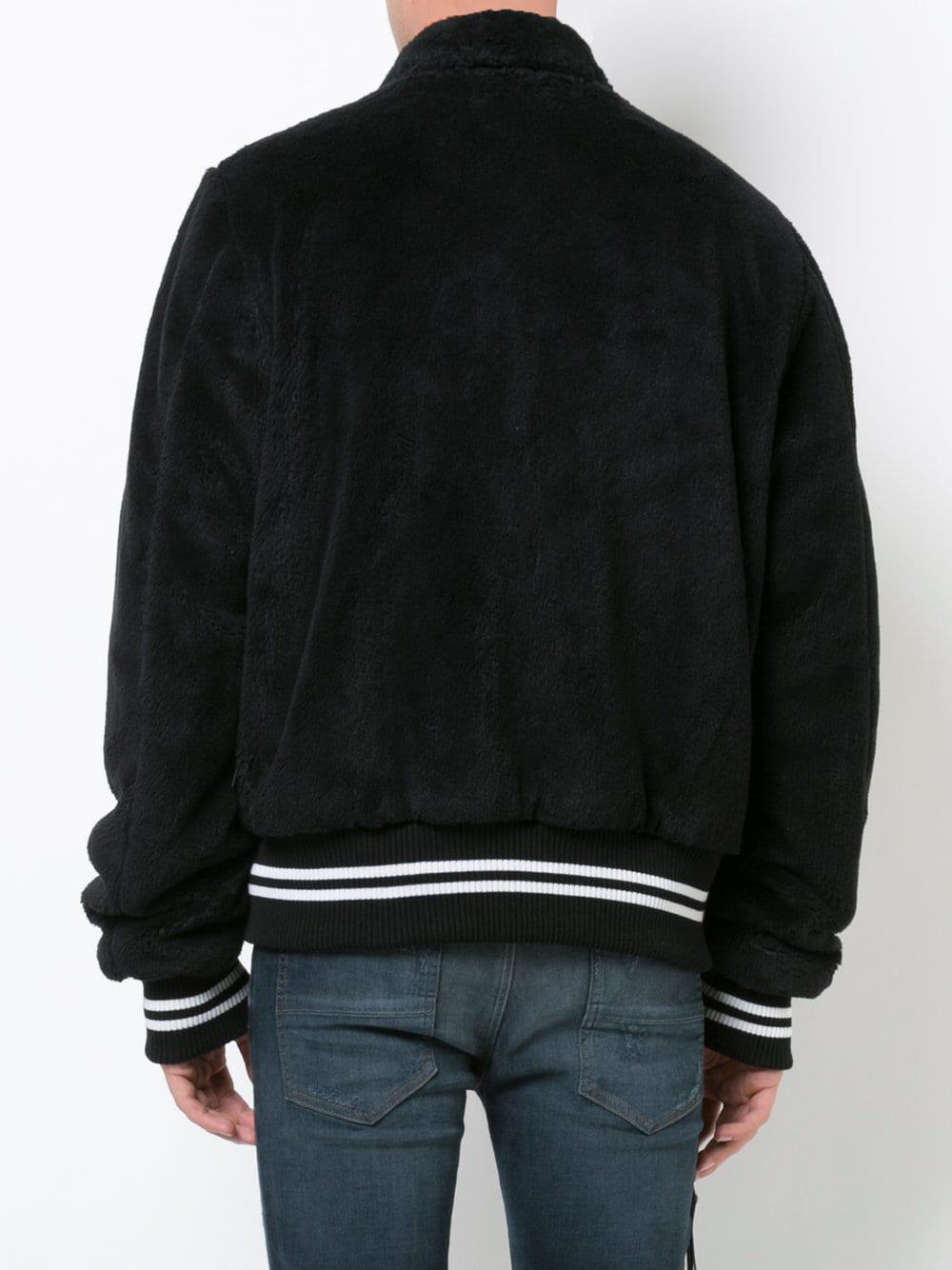 Amiri Cotton Sherpa Band Jacket in 