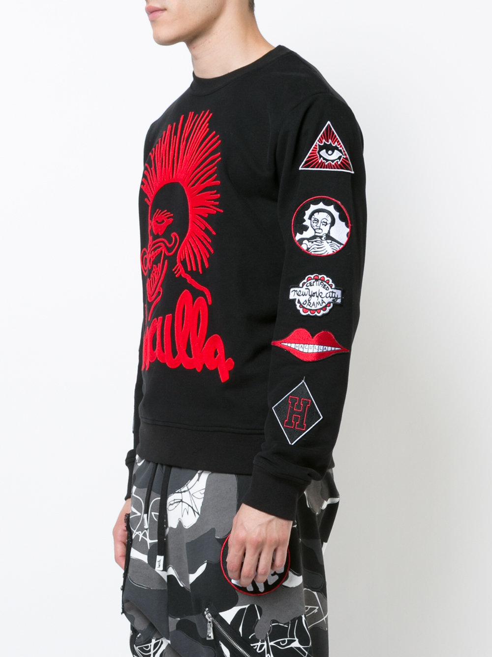 Haculla Cotton Patch Print Sweatshirt in Black for Men - Lyst
