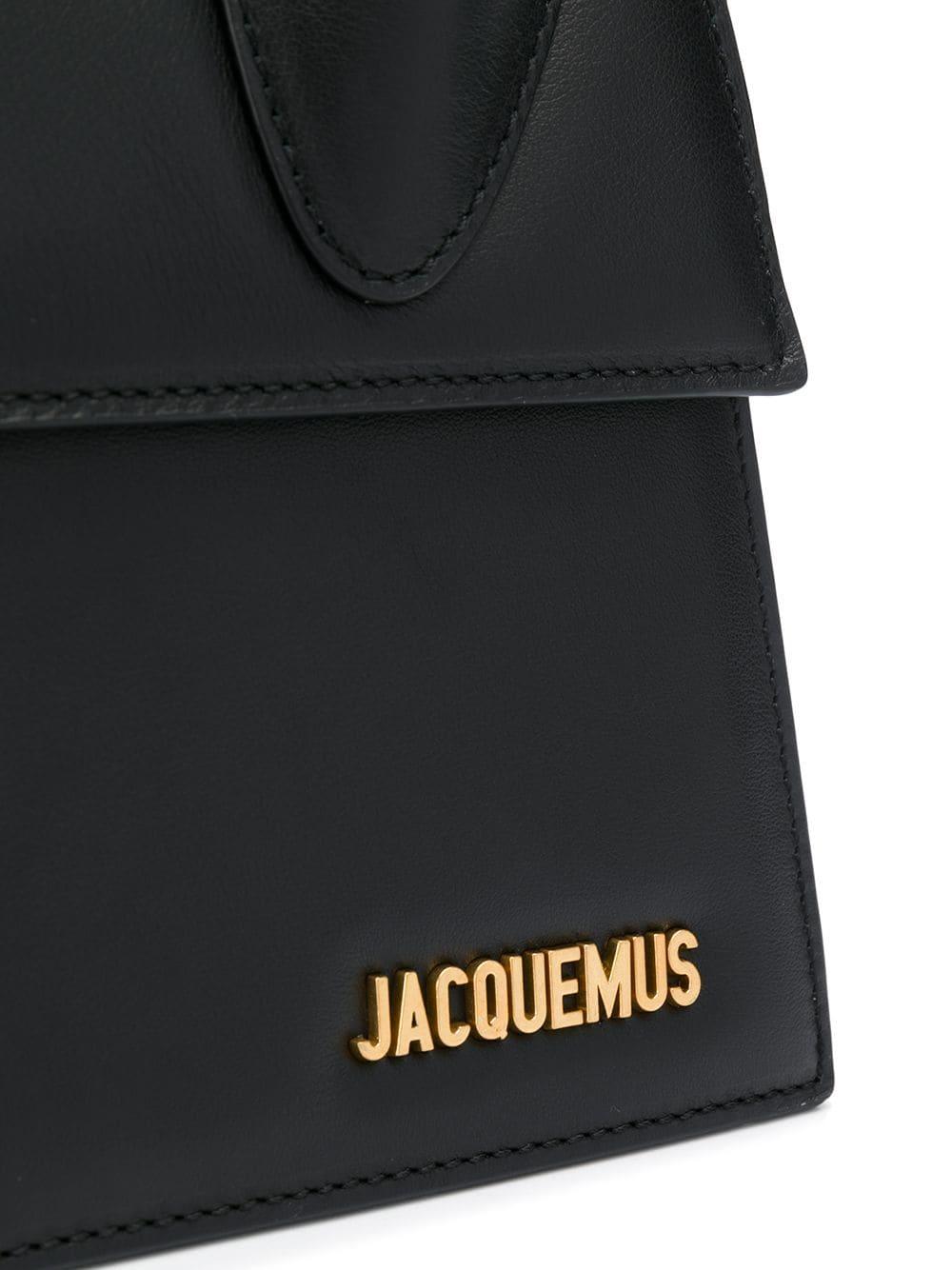 Jacquemus Logo Plaque Tote Bag in Black - Lyst