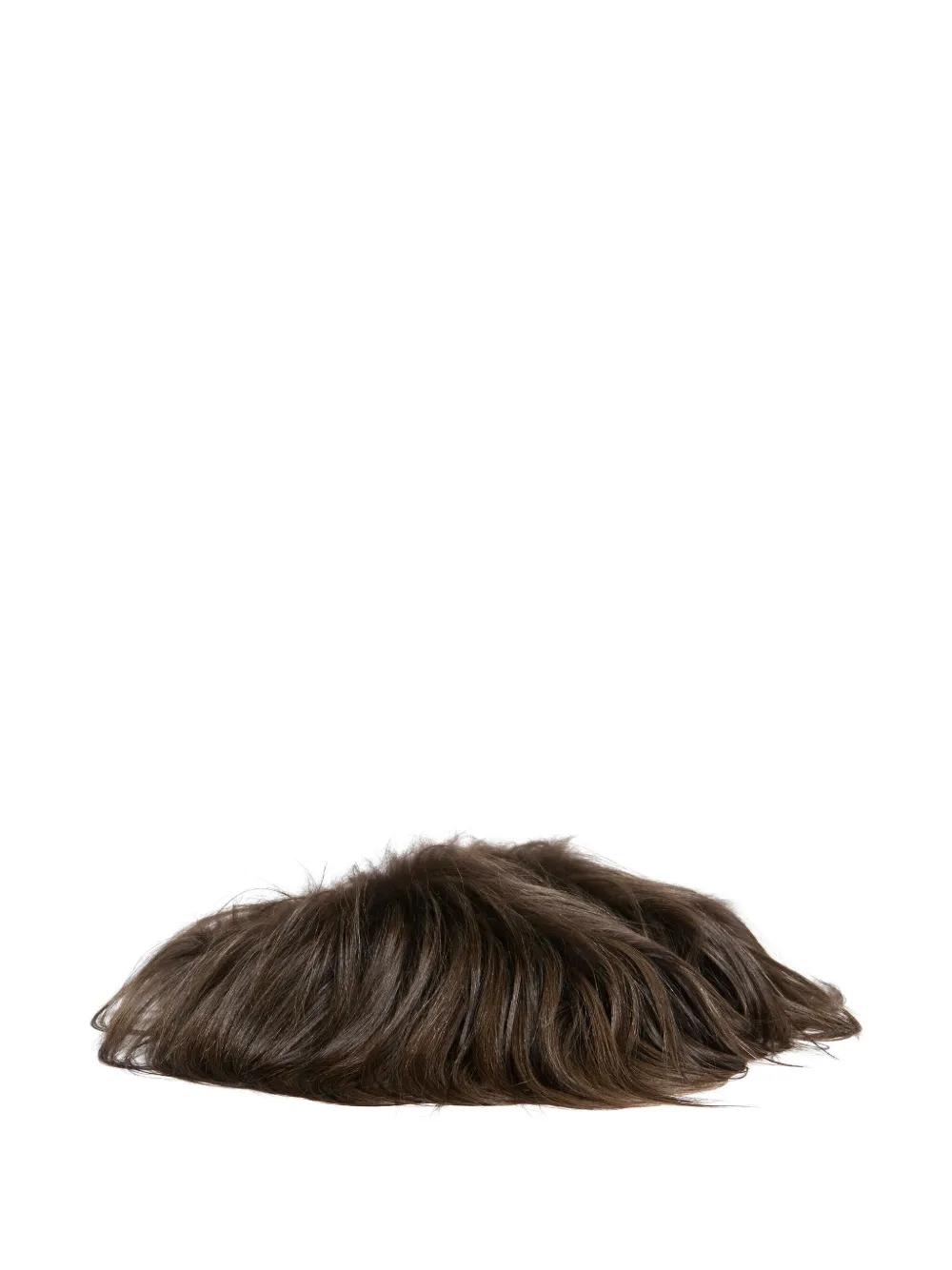 Marni Goat Hair Slip-On Mule Slippers in Brown for Men | Lyst