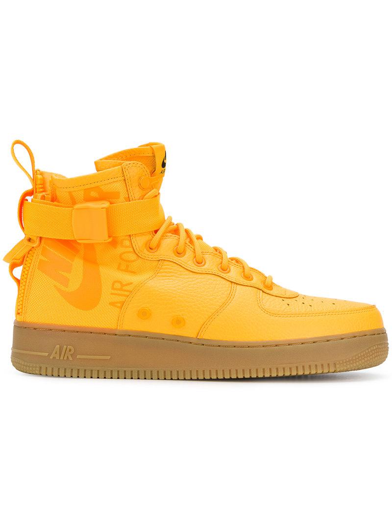 Usual desempleo germen Nike Sf Air Force 1 Mid Obj Sneakers in Yellow for Men | Lyst