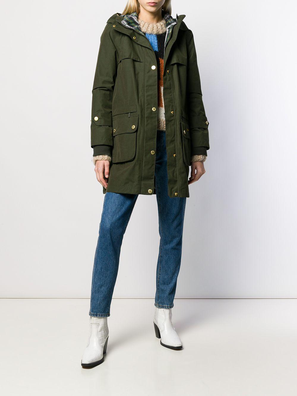 Barbour Synthetic Icons Durham Hooded Parka in Green - Lyst