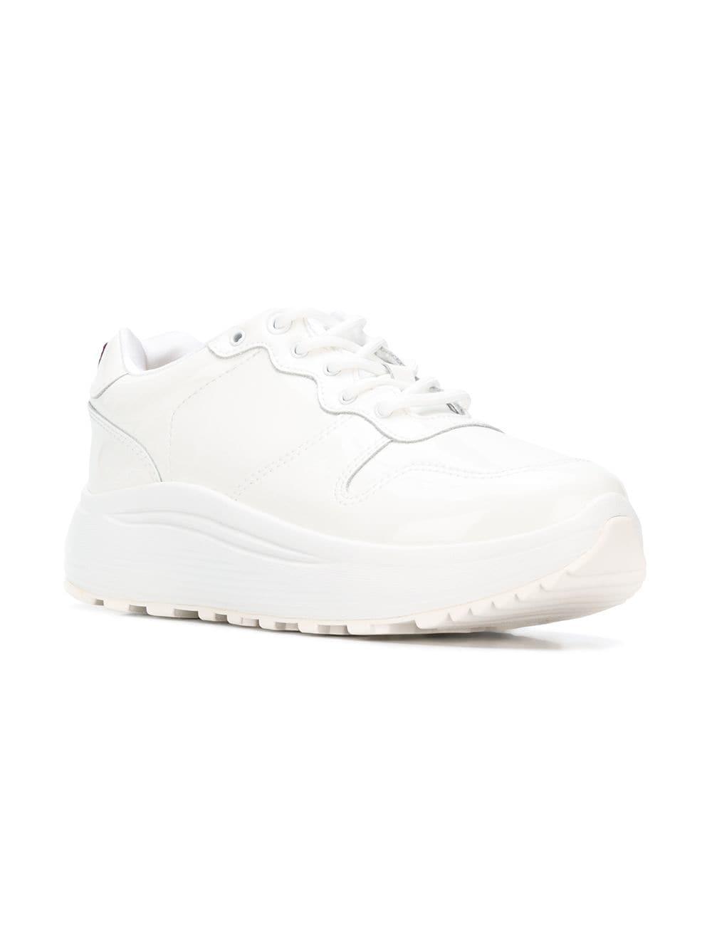 Eytys Jet Patent Leather Sneakers in White Lyst