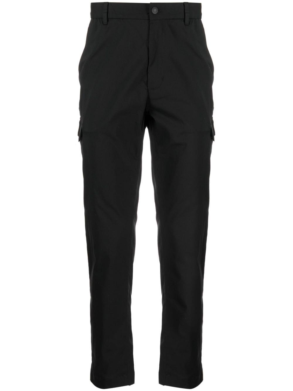 Calvin Klein Tech Tapered-leg Trousers in Black for Men | Lyst