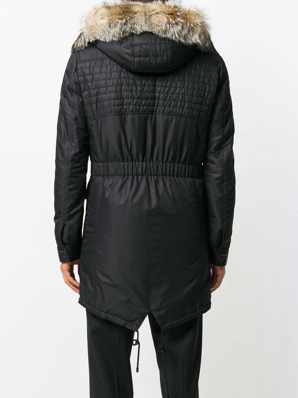 Philipp Plein Infinity Parka Coat in Black for Men | Lyst