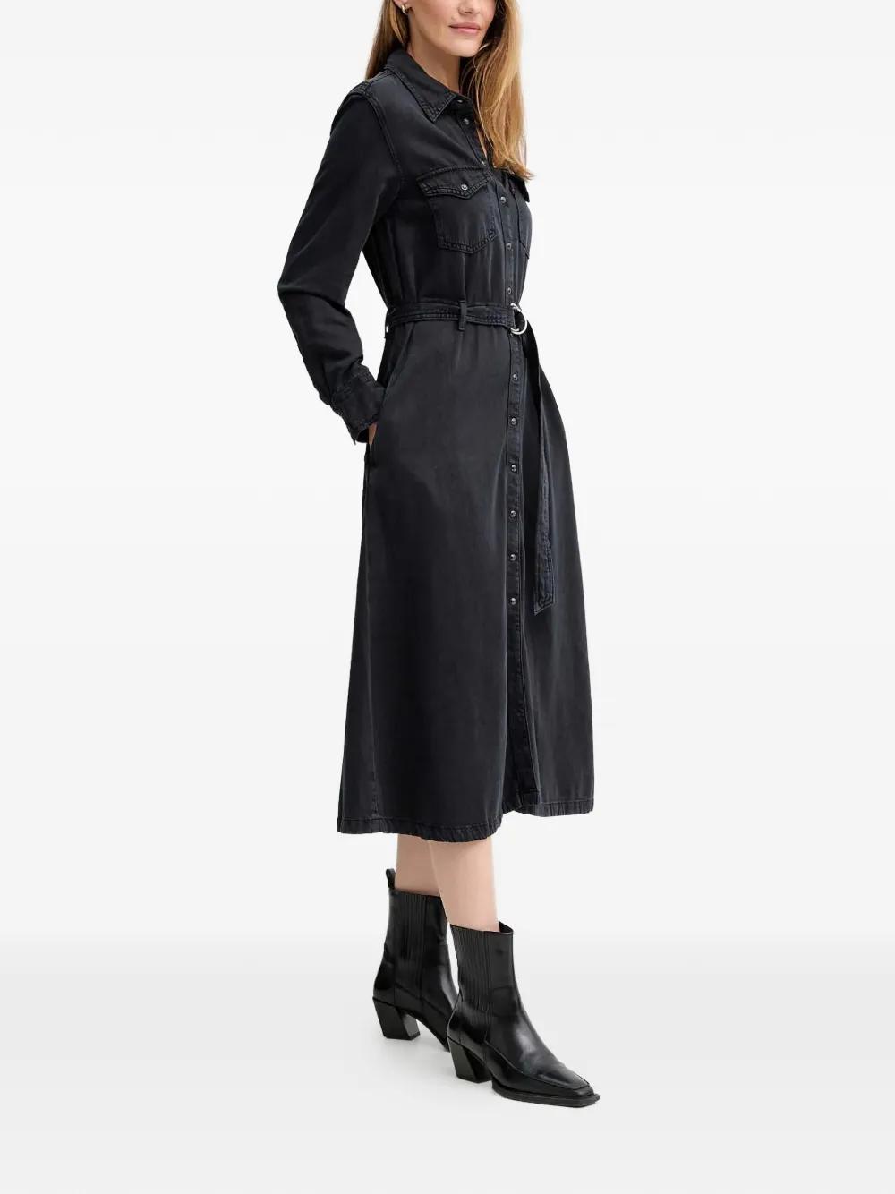 levi black denim dress Veda Denim Dress - Black