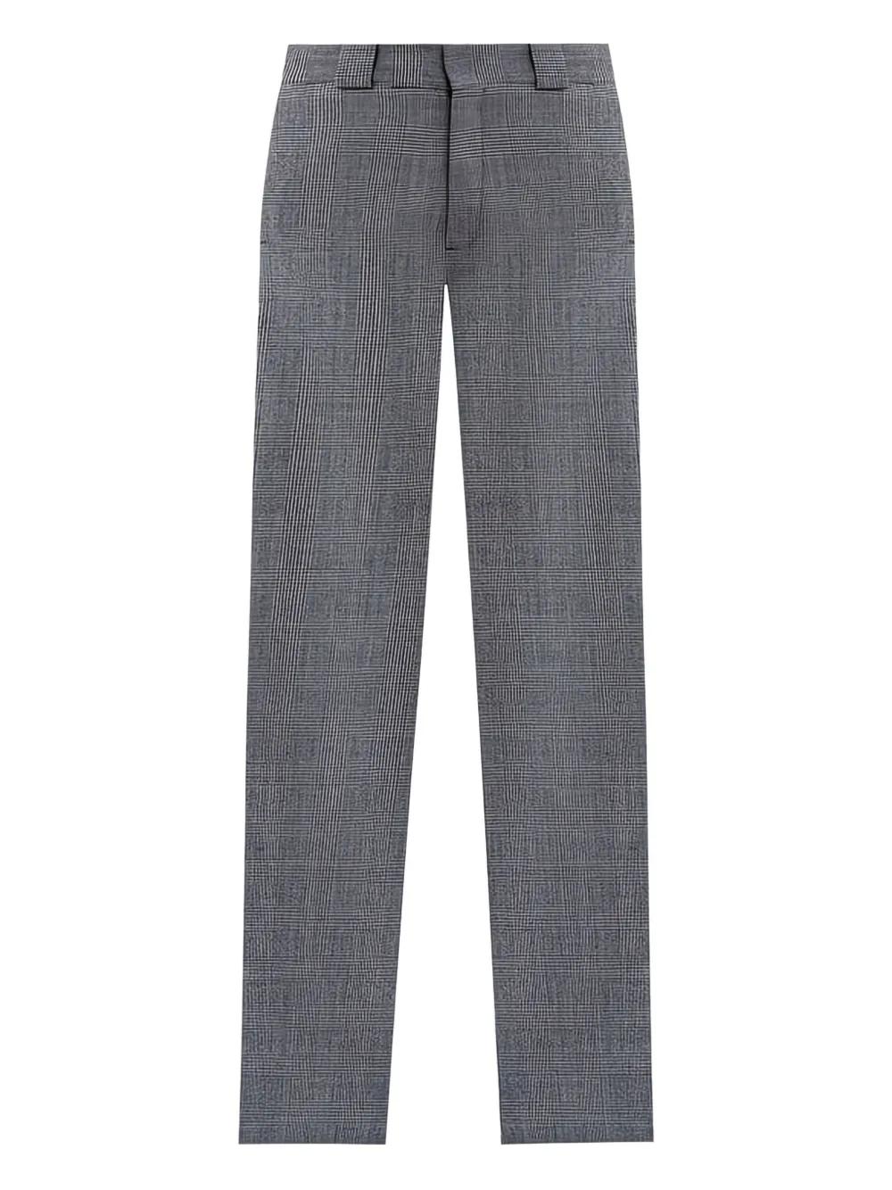 パンツ VETEMENTS high-waist long check pants VETEMENTS checked wide-leg trousers | REVERSIBLE