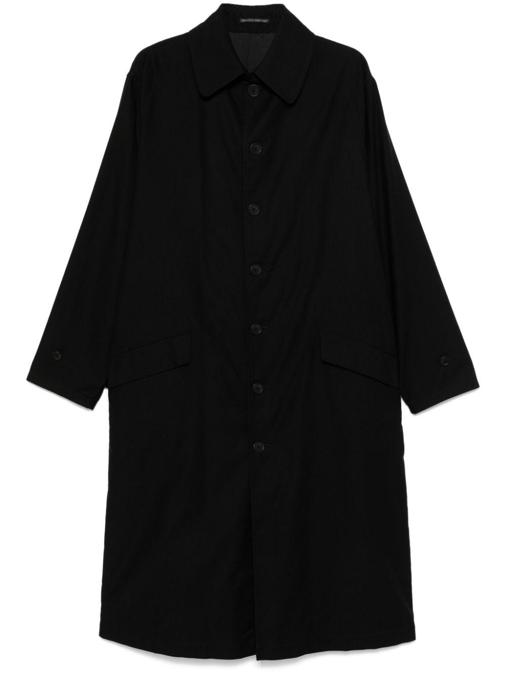 Yohji Yamamoto メンズ ブラック シングルコート コート