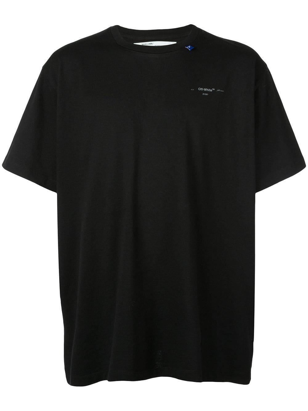 Off-White c/o Virgil Abloh Geometric Arrow Unfinished S/s T-shirt in Black  for Men | Lyst