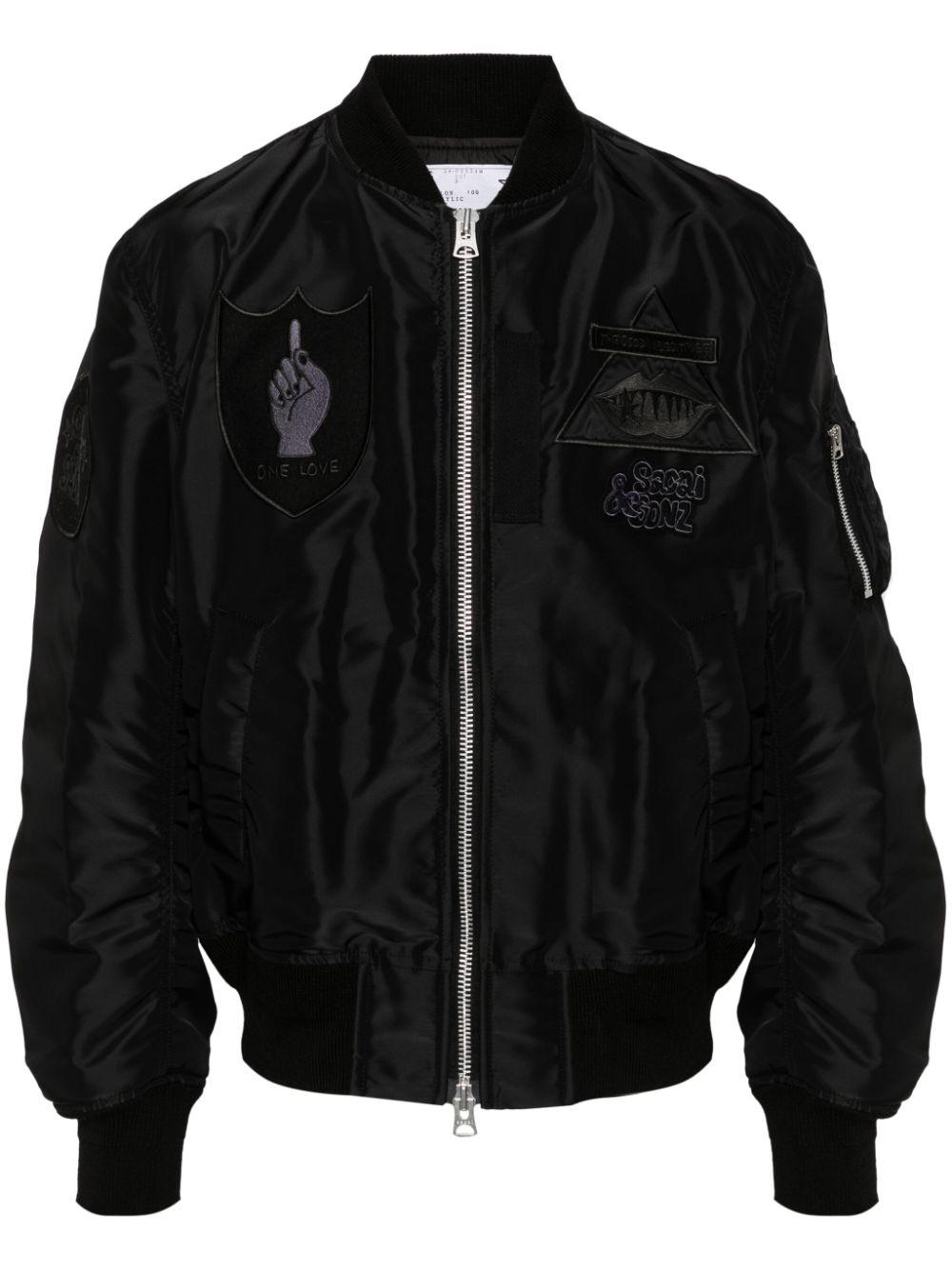 Sacai ボンバージャケットブラック