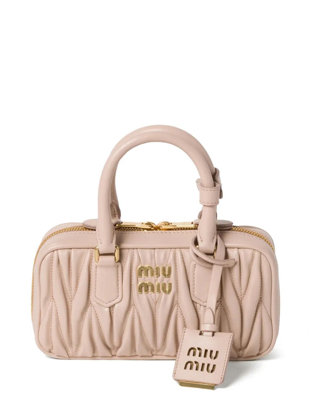 ハンドバッグ Miu Miu Borsa Arcadie Mini In Pelle Matelasse Red Arcadie Matelassé Nappa Leather Mini-bag | Miu Miu