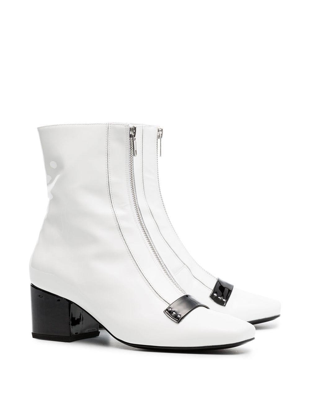 Dorateymur Leather Double Delta Boots in White Lyst