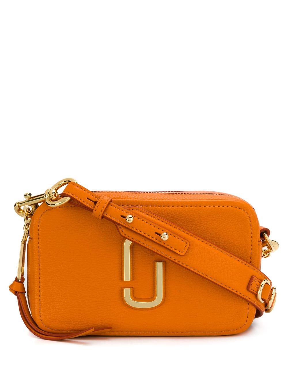 Marc Jacobs The Soft Shot 21 Leather Shoulder Bag in Orange - Lyst