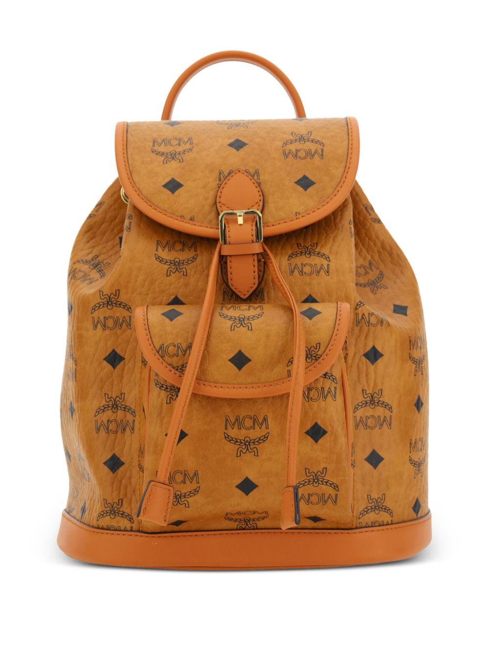 MCM リュック/ブラウン MCM エムシーエム ロゴグラム Heritageライン リュック ブラウン