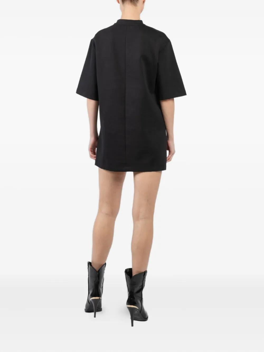self portrait black boucle bow mini dress self-portrait - Navy Boucle Mini Dress